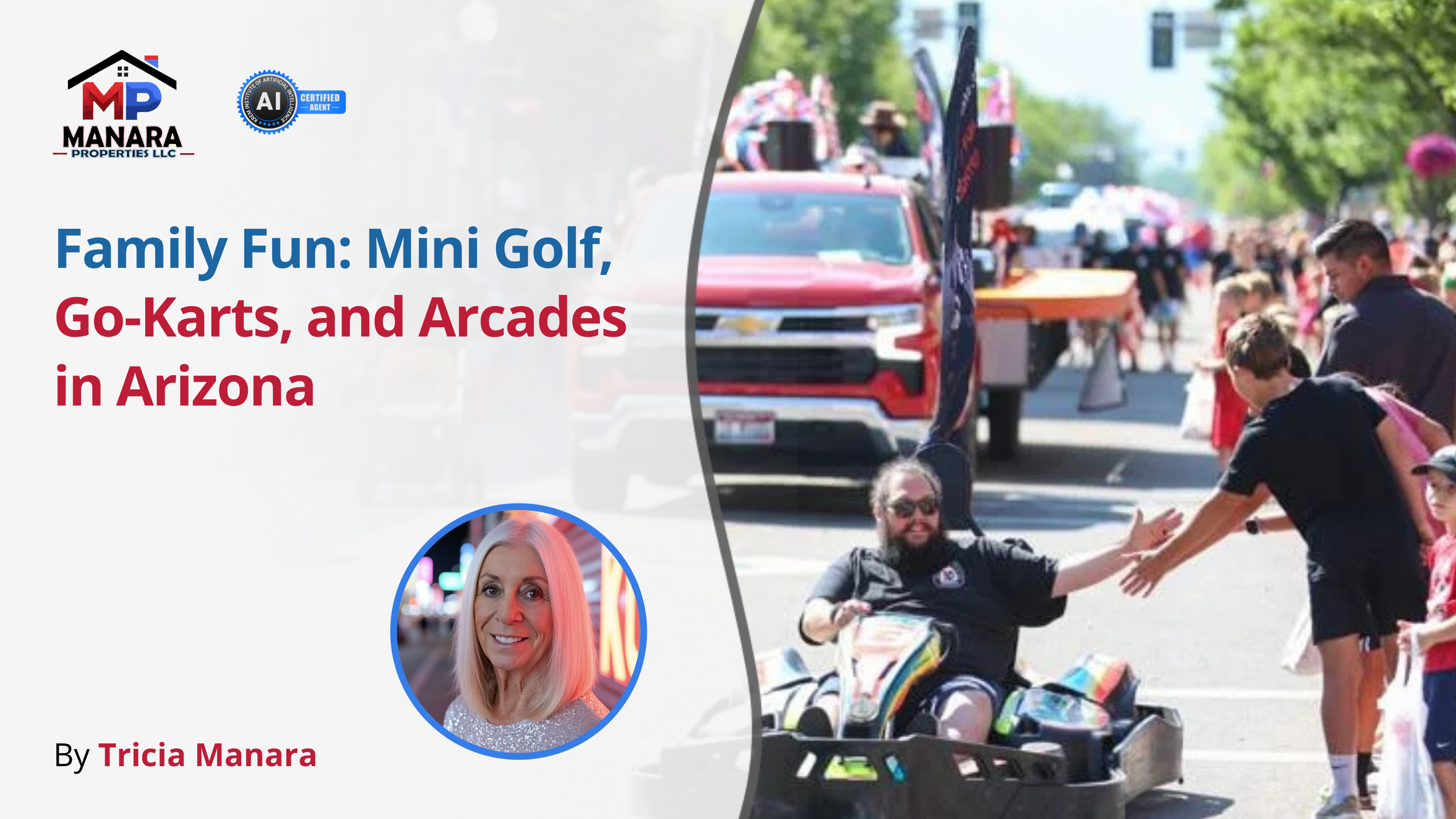 Best Spots in Arizona for Mini Golf Go-Karts and Arcades header image.