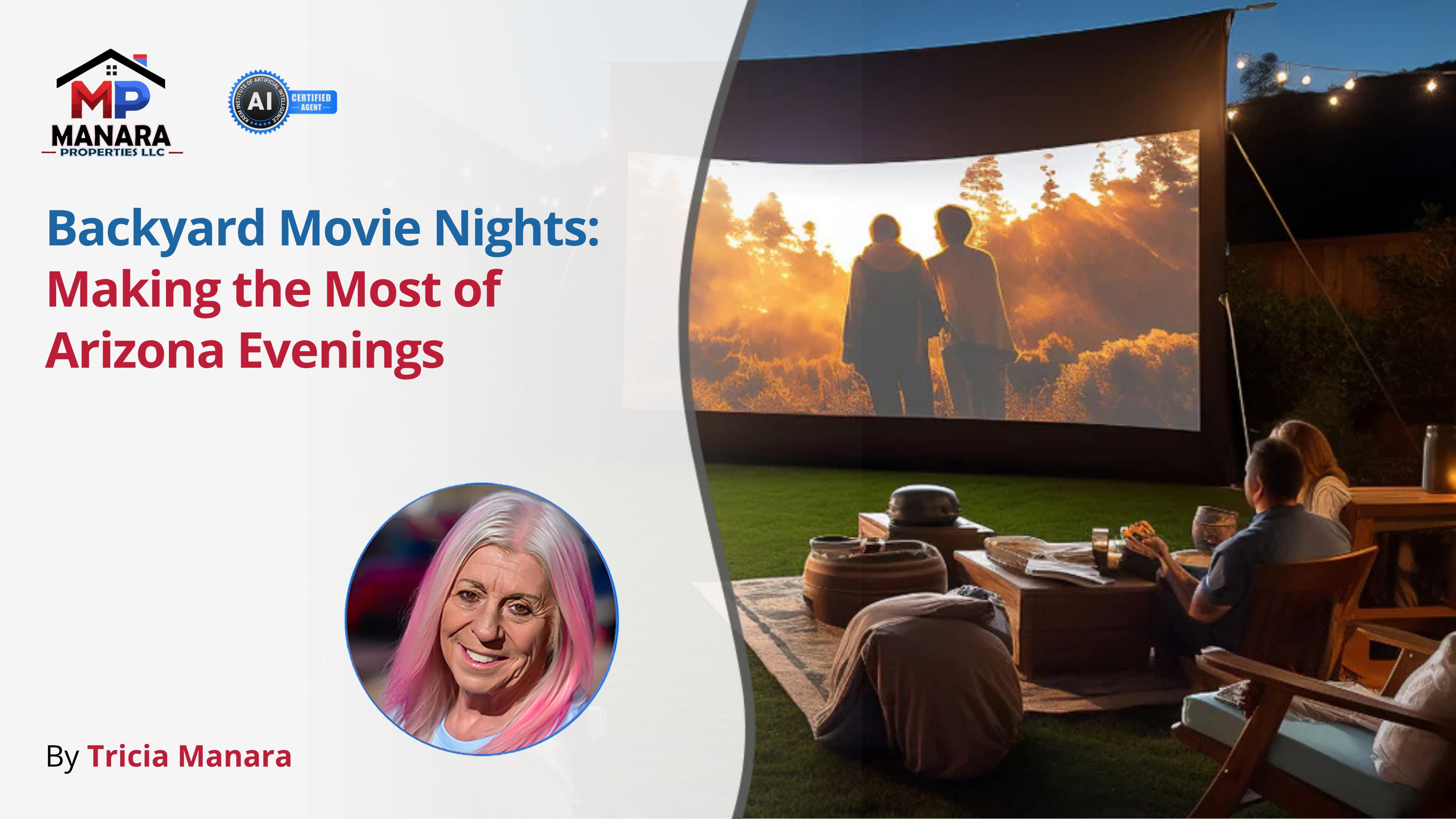 Backyard Movie Nights in Arizona How to Make Your Evenings Unforgettable header image.