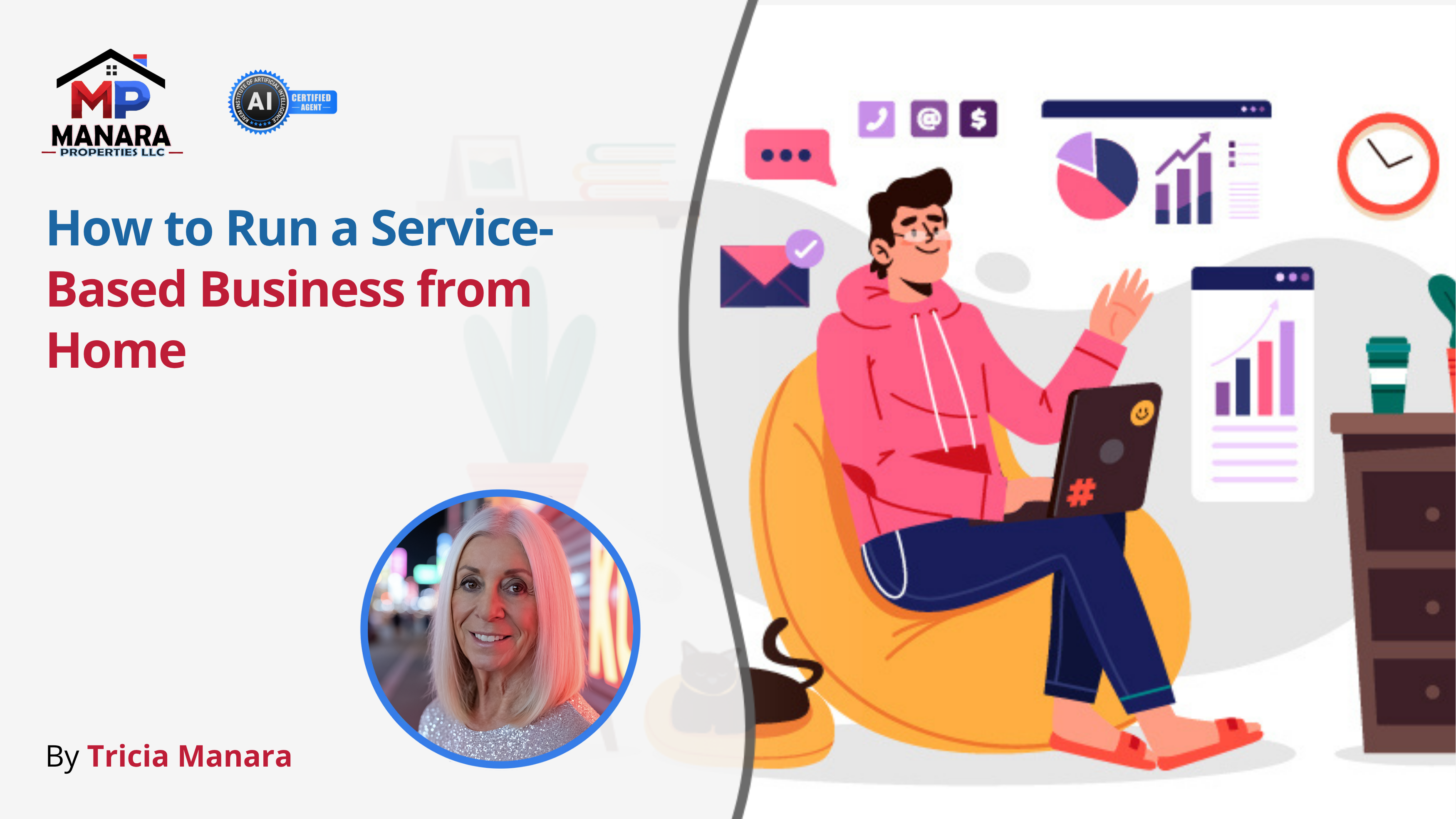 Your Step-by-Step Guide to Running a Service Business from Home header image.