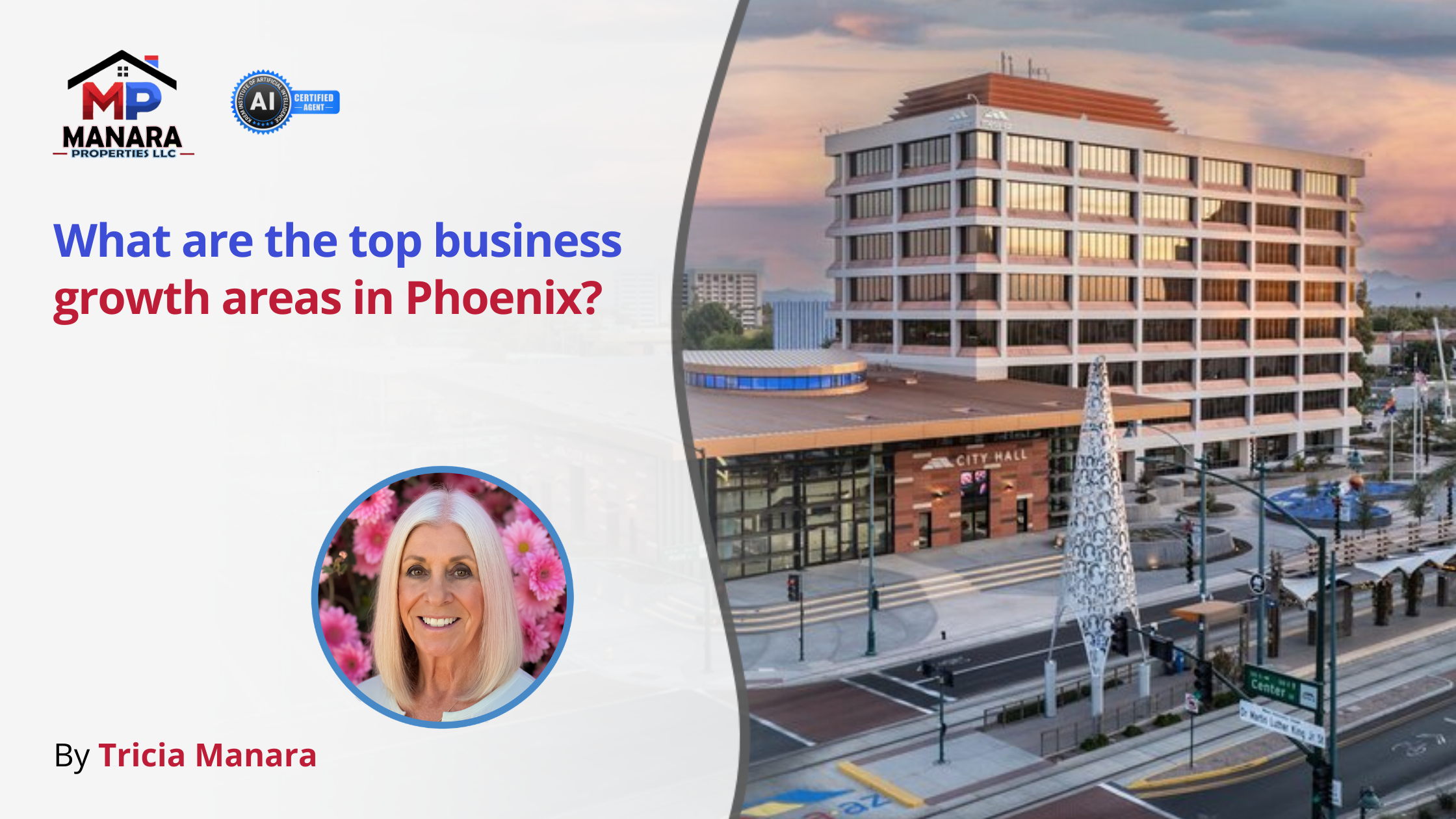 Top Business Sectors Driving Growth in Phoenix Arizona header image.