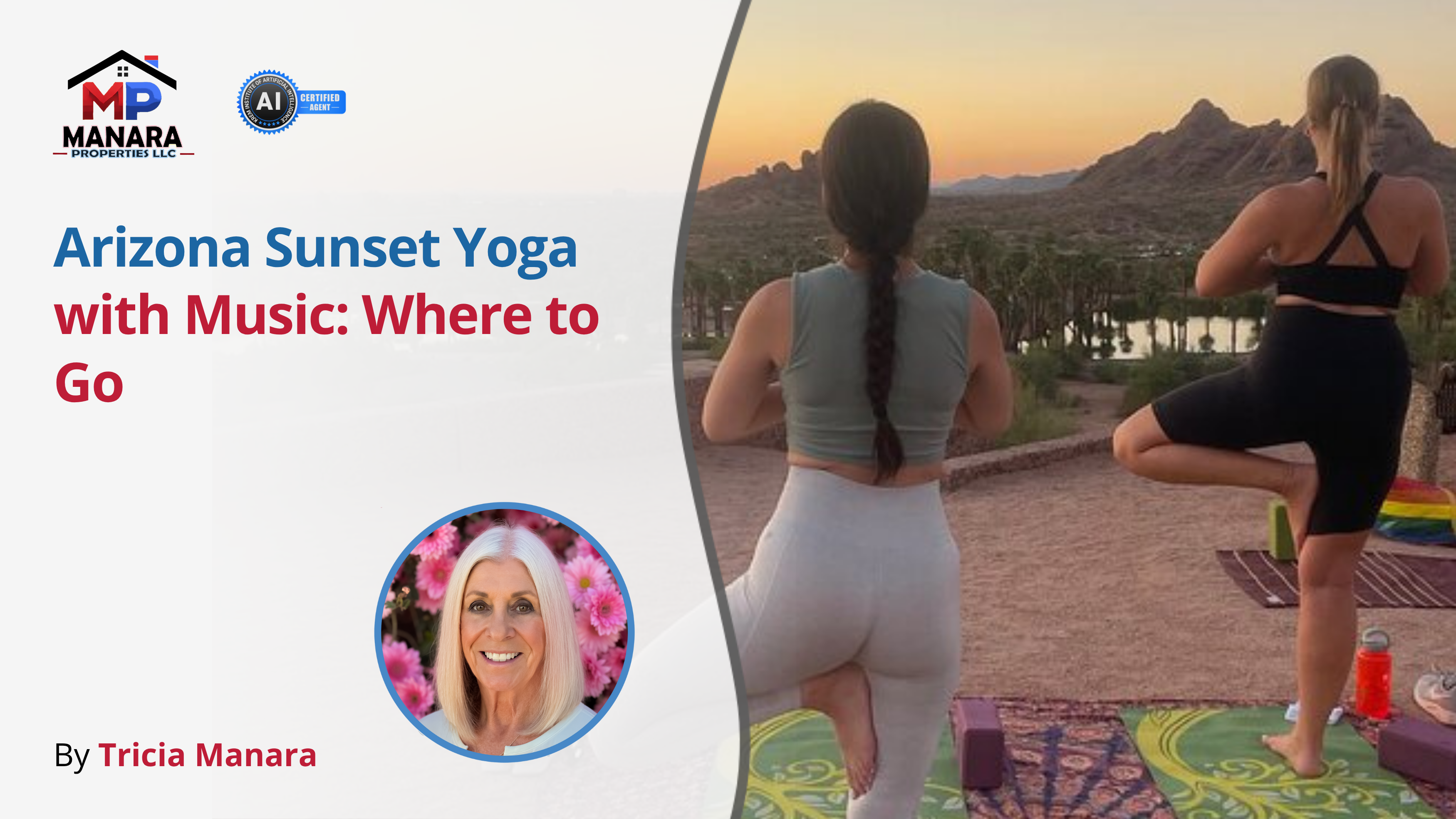 The Best Spots in Arizona for Sunset Yoga with Live Music header image.