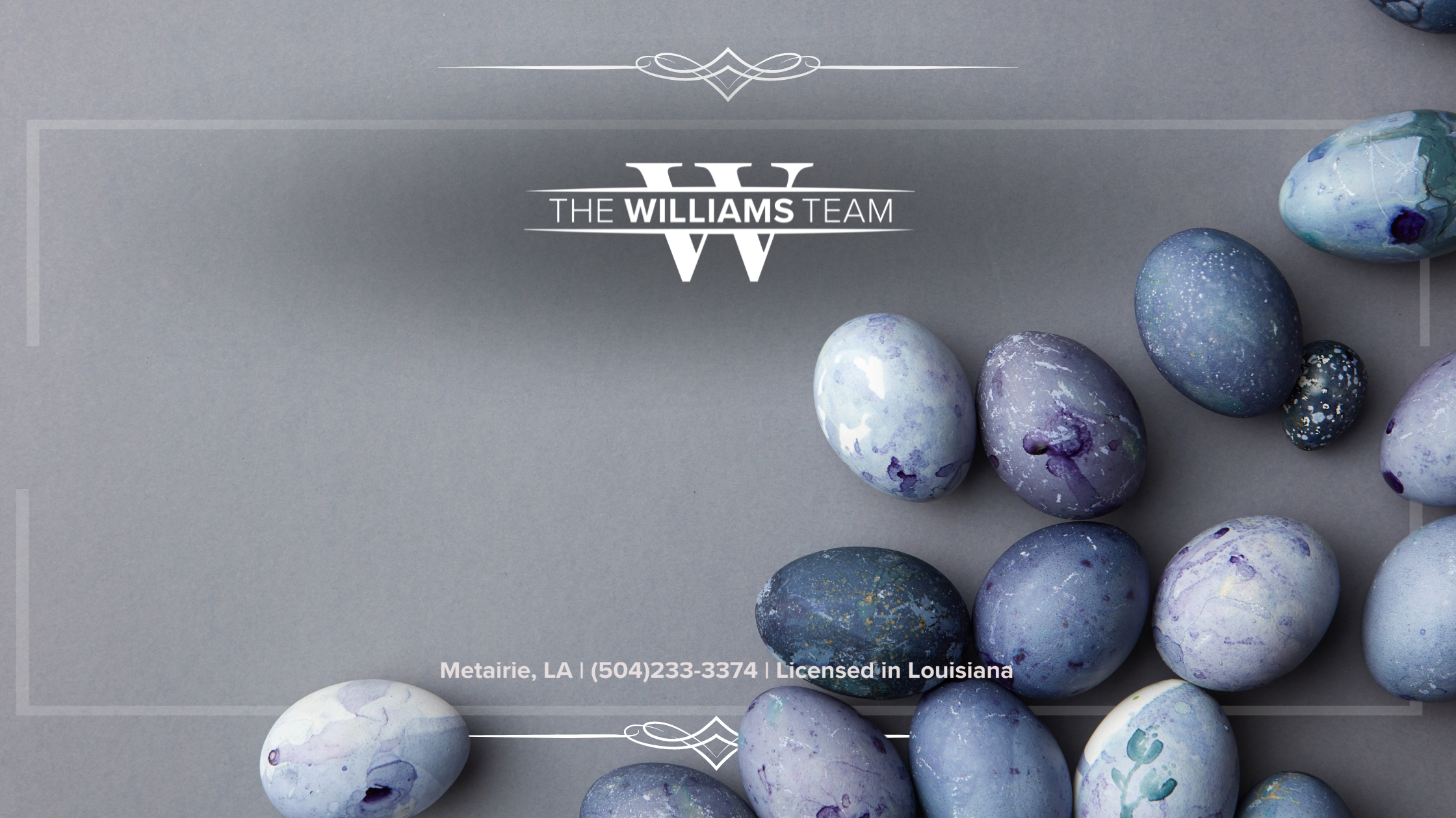 The Williams Team Holiday Guide 2024 header image.