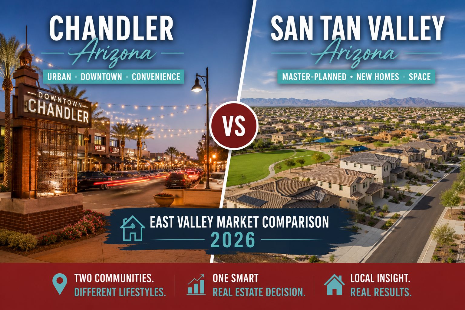 Chandler vs San Tan Valley