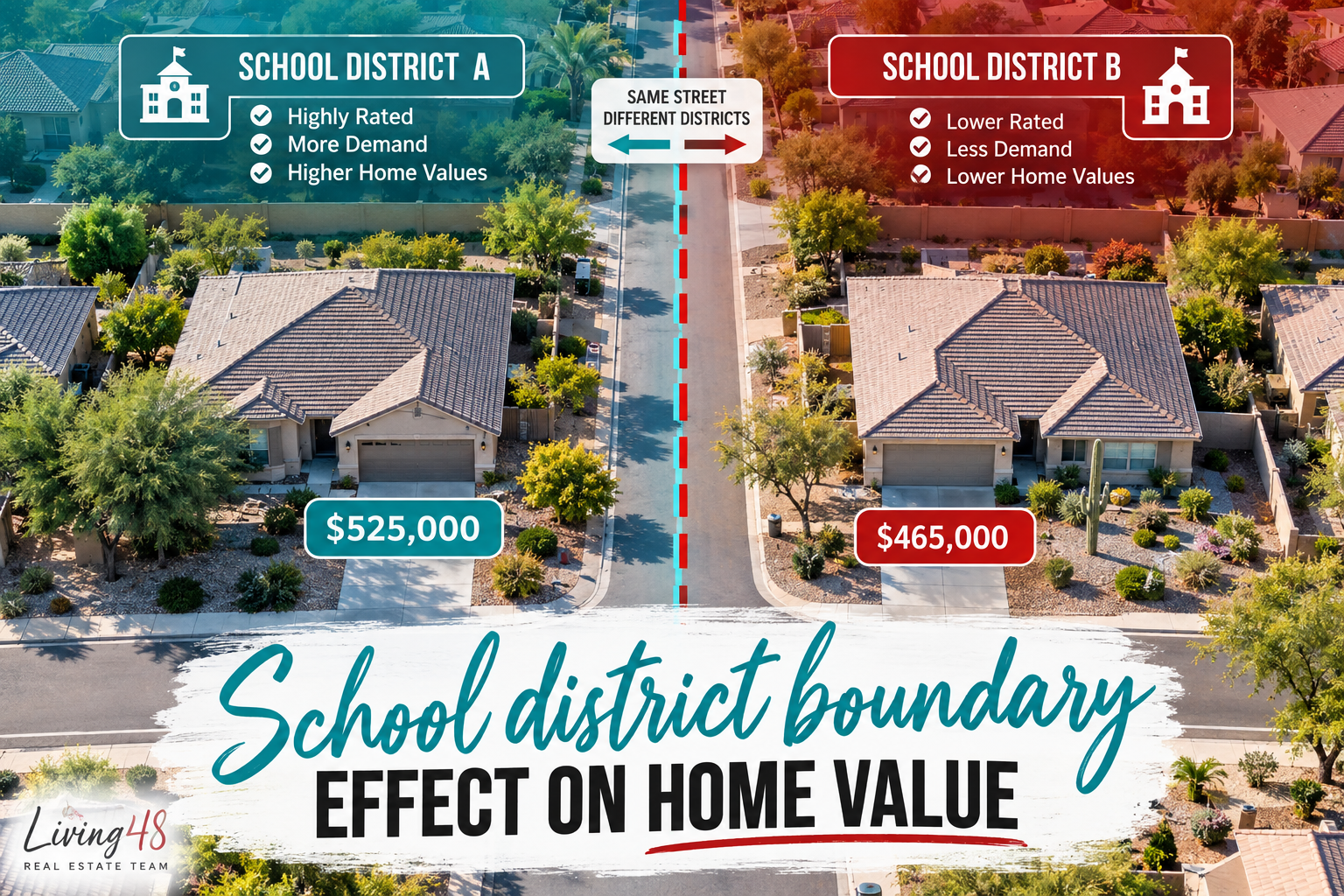 School District Boundry Home Value Effect
