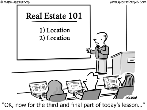 It's Not Just Location Location Location header image.