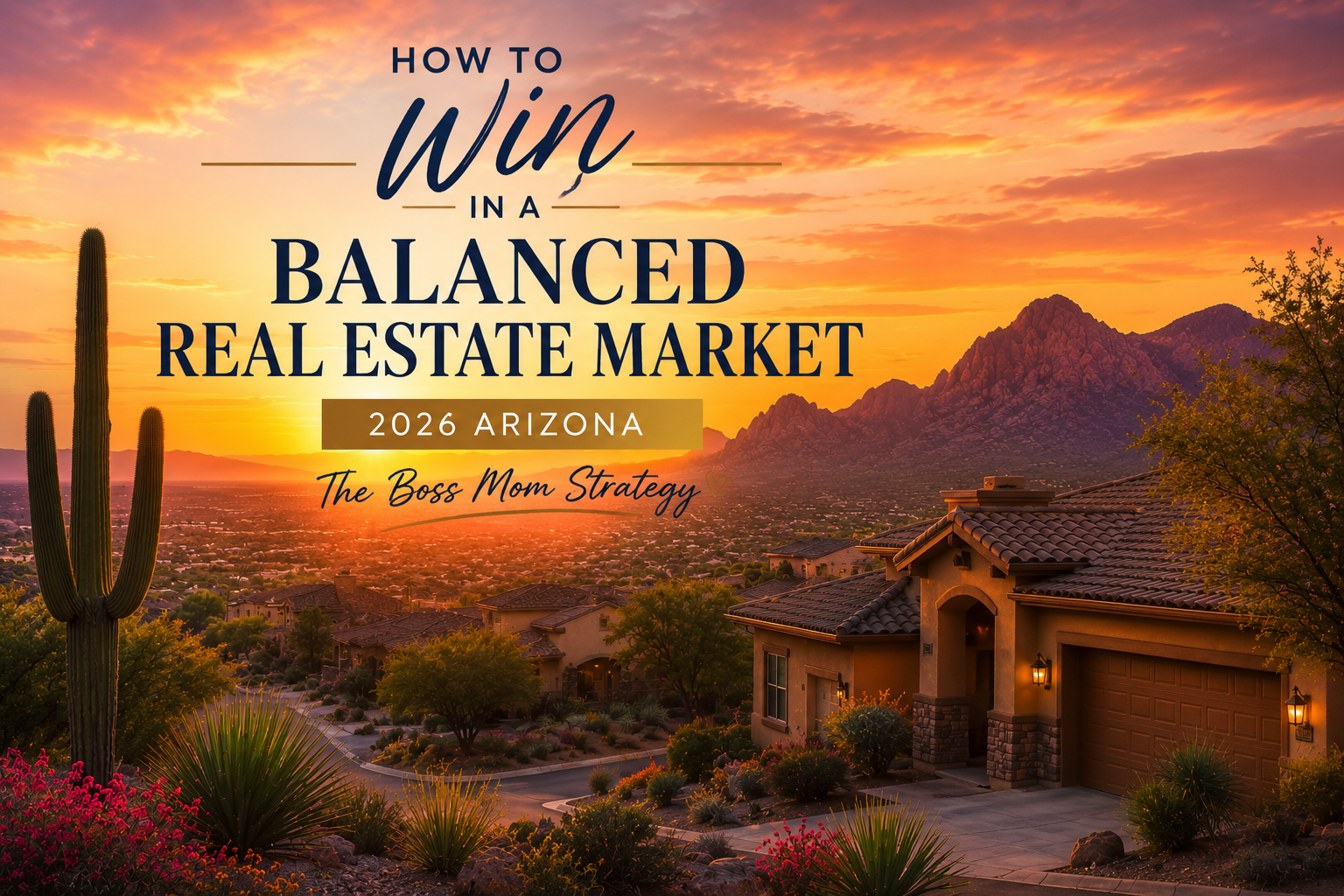 How to Win in a Balanced Real Estate Market 2026 Arizona: The Boss Mom Strategy header image.
