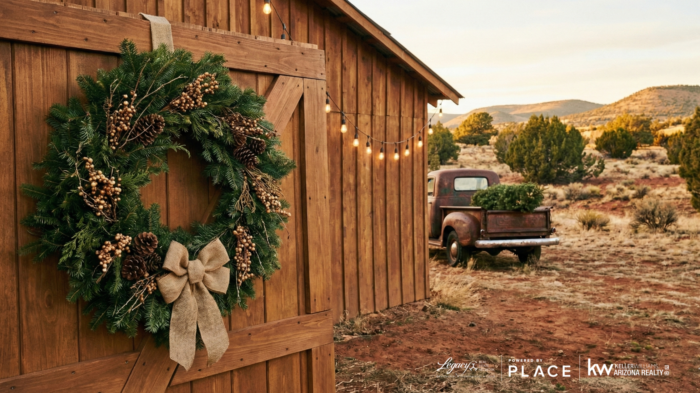 Rural Barn with Wreath