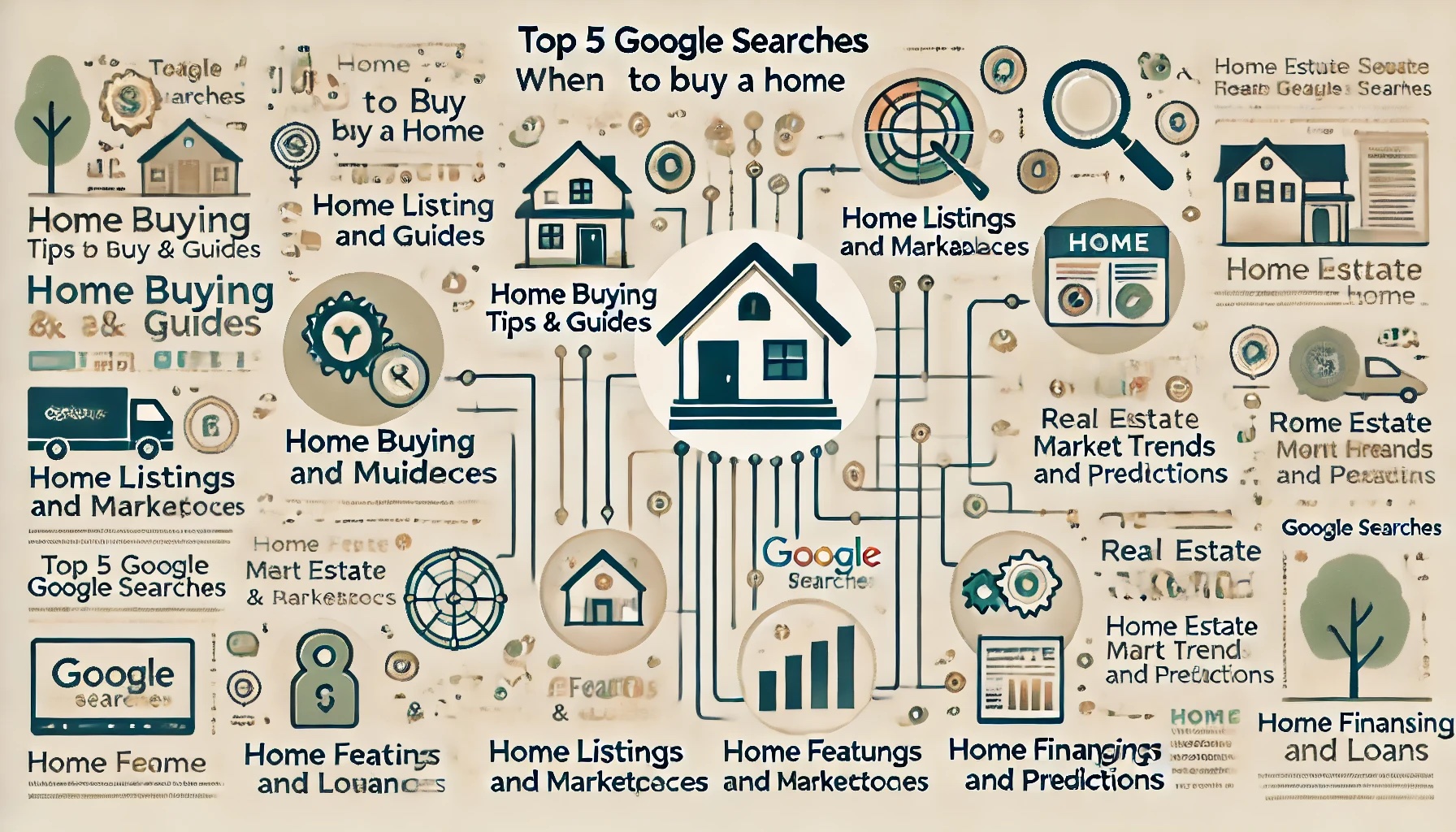 Top 5 Google Searches When Looking to Buy a Home header image.