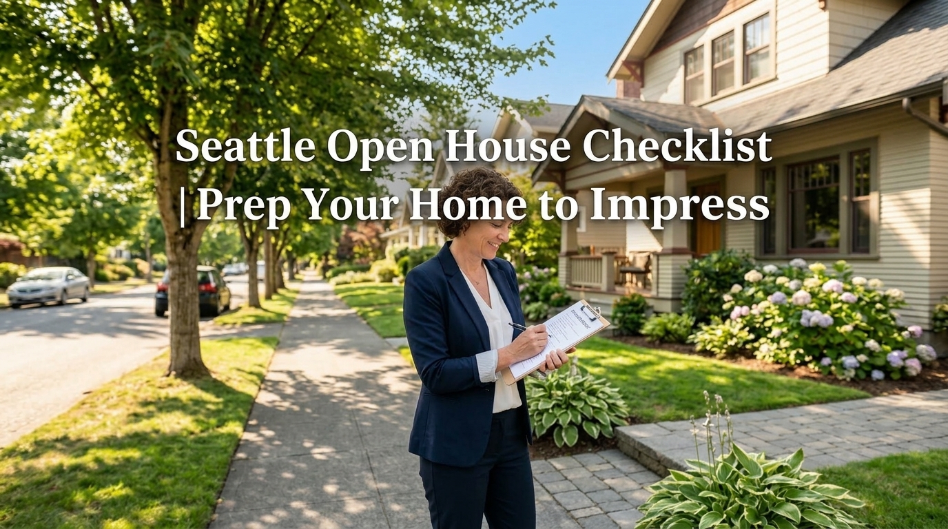 Seattle Open House Checklist | Prep Your Home to Impress header image.
