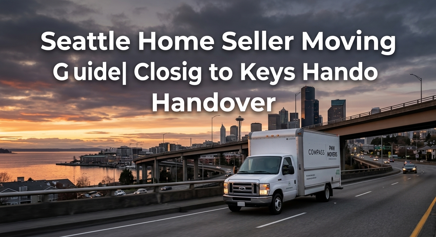 Seattle Home Seller Moving Guide | Closing to Keys Handover header image.