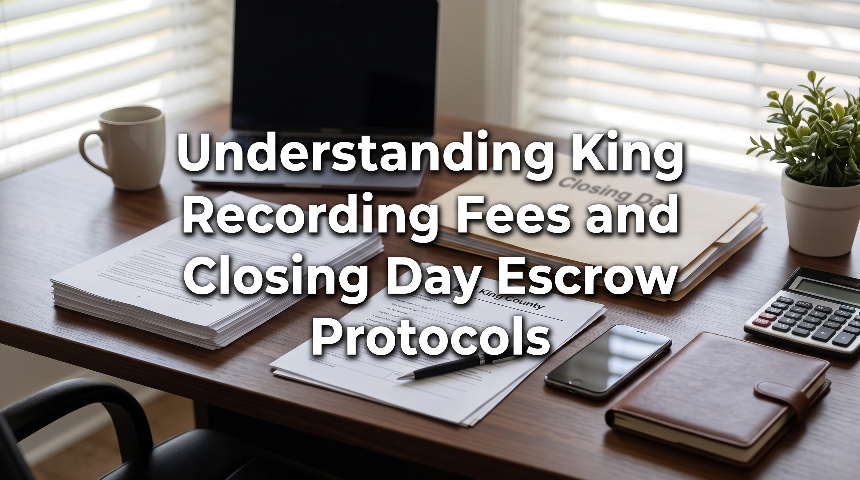Understanding King County Recording Fees and Closing Day Escrow Protocols header image.