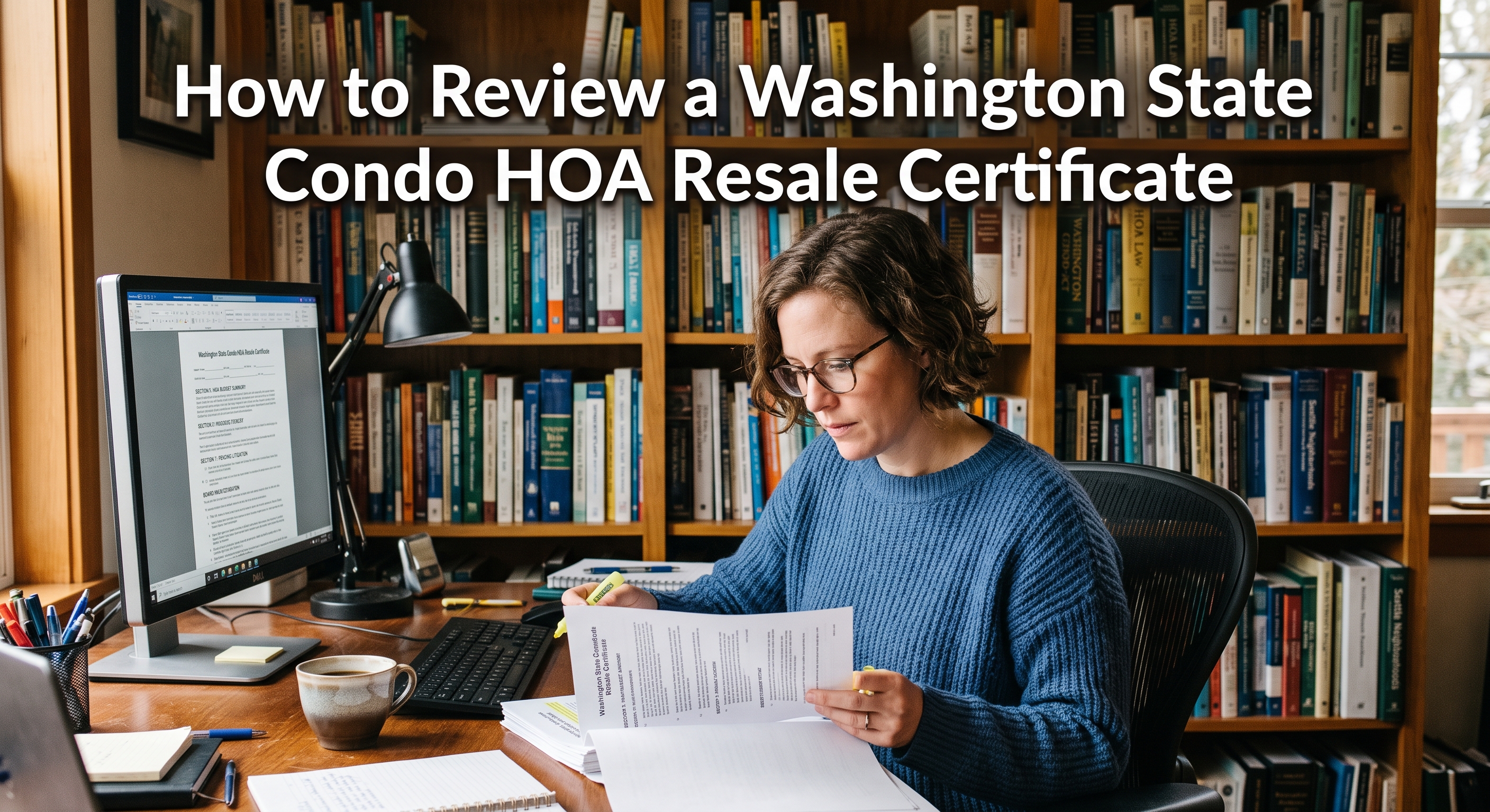 WA Condo HOA Resale Certificate Review Guide for Buyers header image.