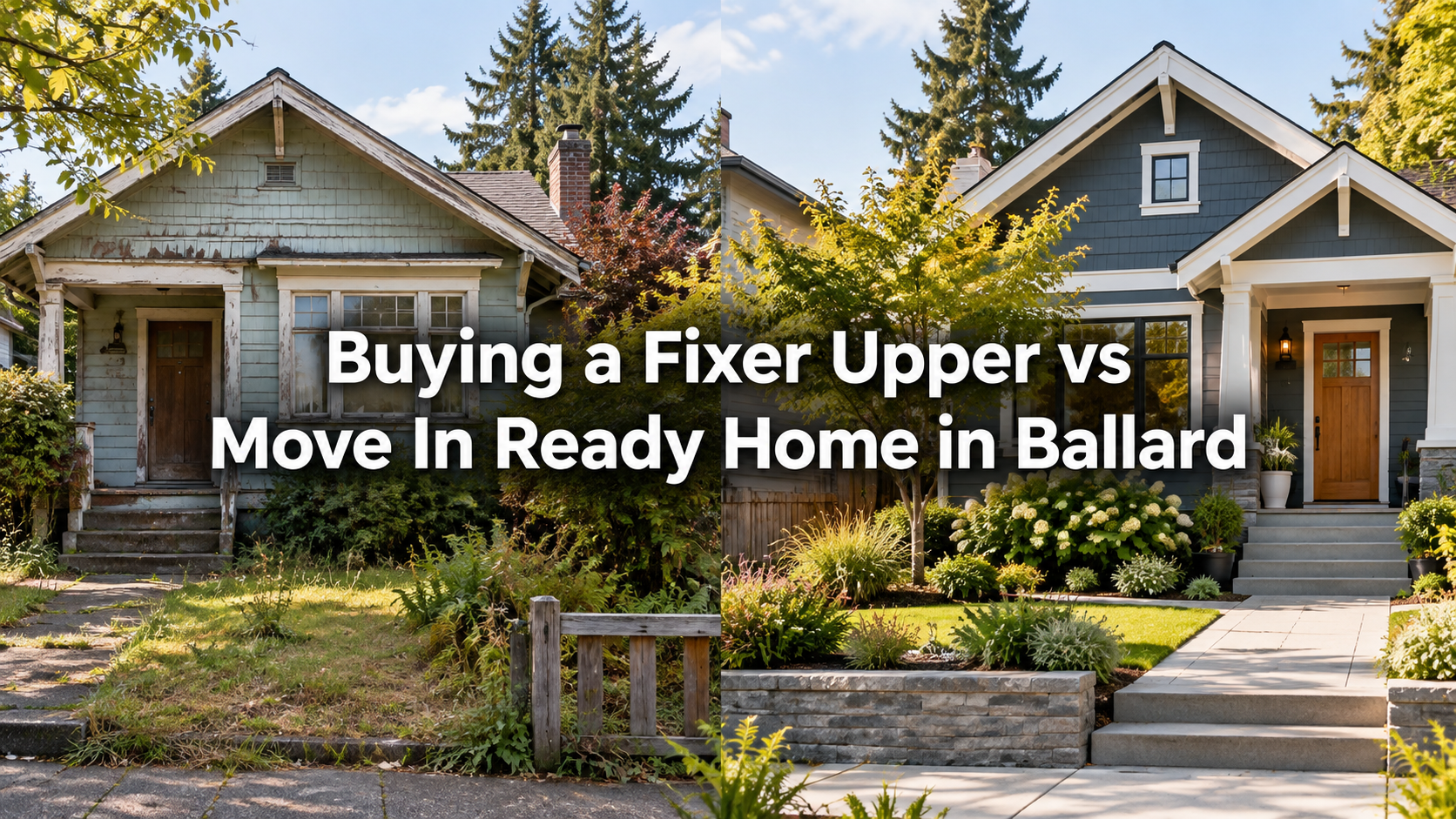 Buying a Fixer Upper vs Move In Ready Home in Ballard header image.