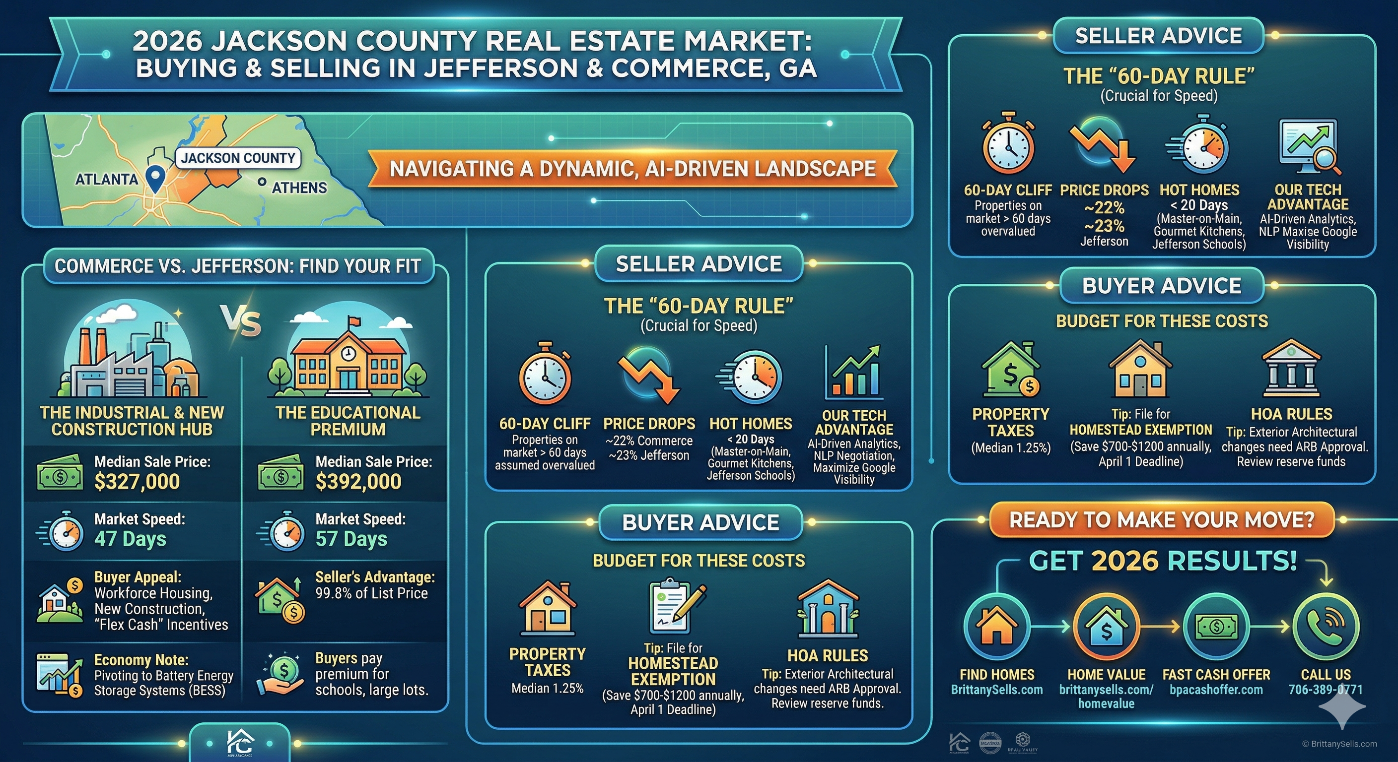 2026 Jackson County Real Estate Market: Buying and Selling in Jefferson & Commerce, GA header image.
