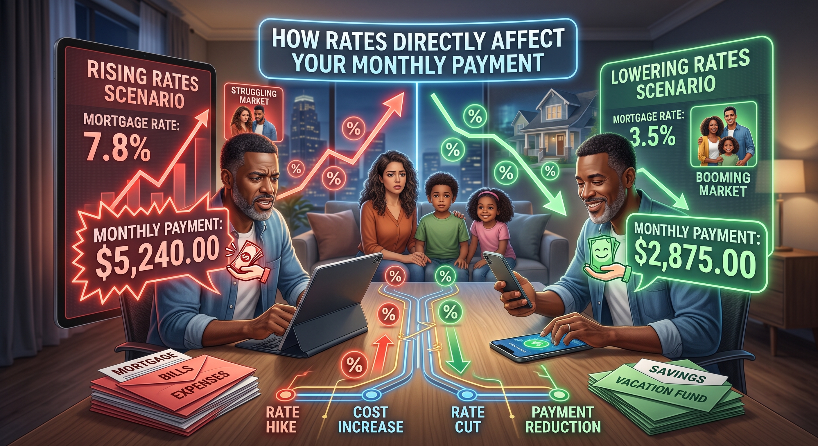 How Interest Rates Actually Affect Your Monthly Payment header image.