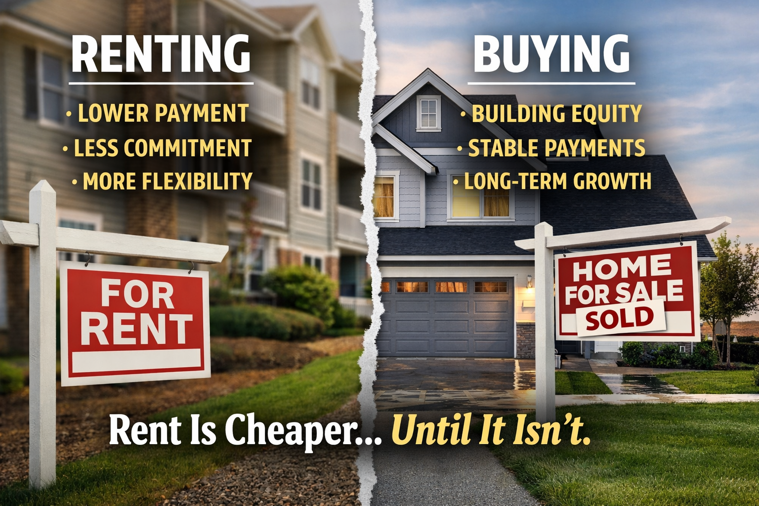 Rent Is Cheaper… Until It Isn’t header image.