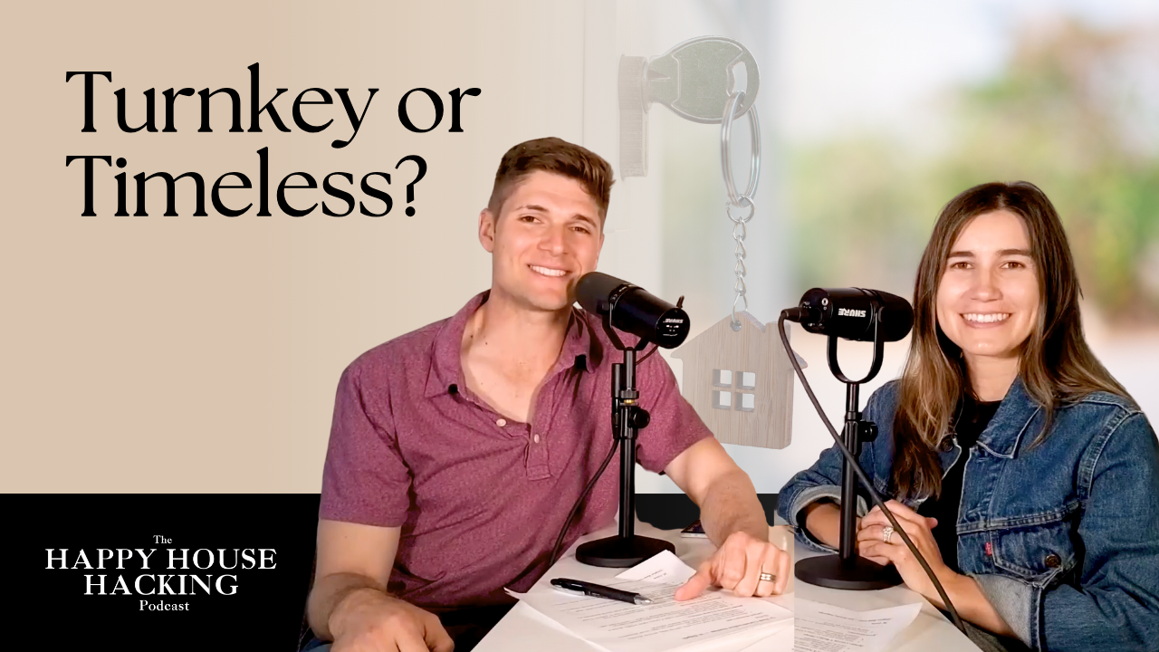 Happy House Hacking Podcast EP 46: How to Choose Between a New or Old House header image.