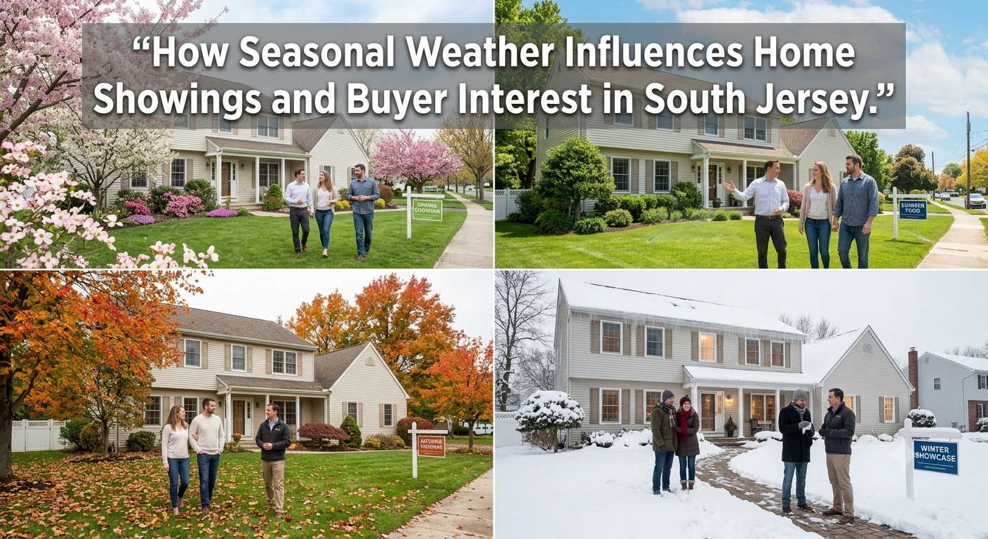 How Seasonal Weather Influences Home Showings and Buyer Interest in South Jersey header image.