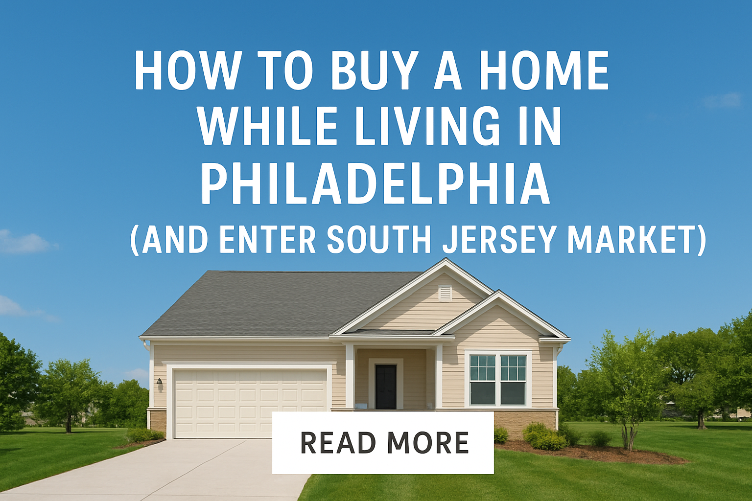 How to Buy a Home While Living in Philadelphia (and Enter South Jersey Market) header image.