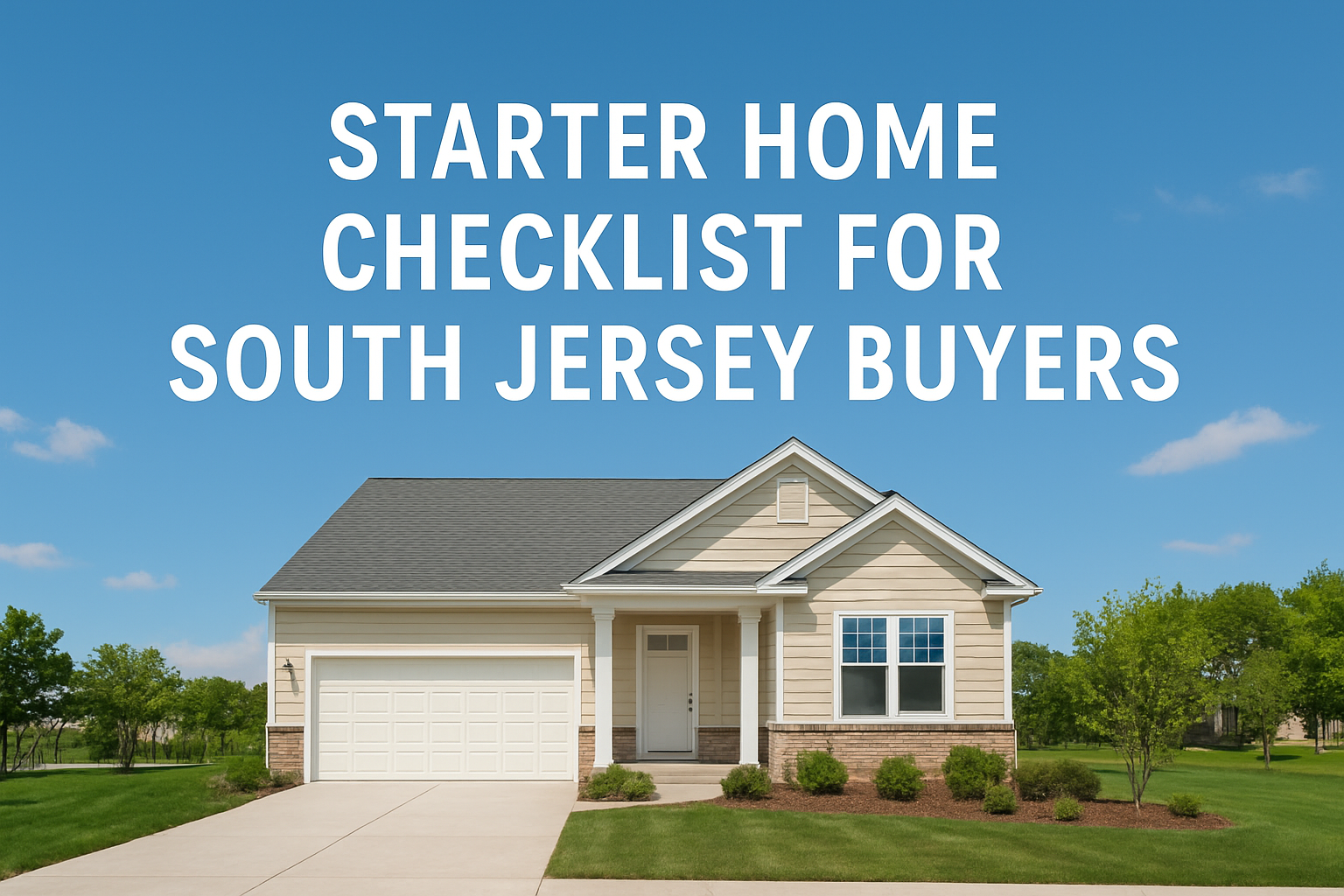 Starter Home Checklist for South Jersey Buyers header image.