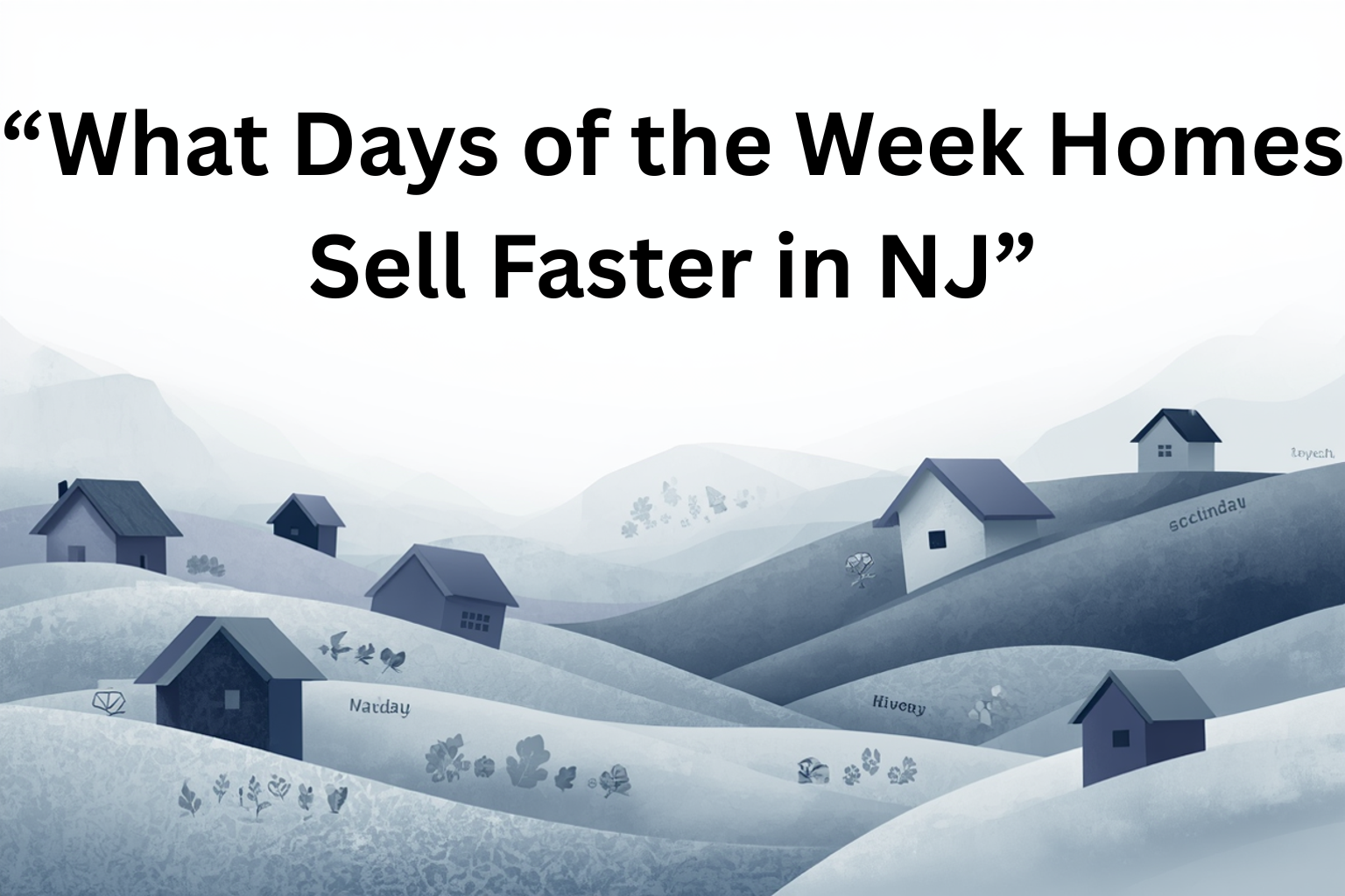 What Days of the Week Homes Sell Faster in NJ header image.