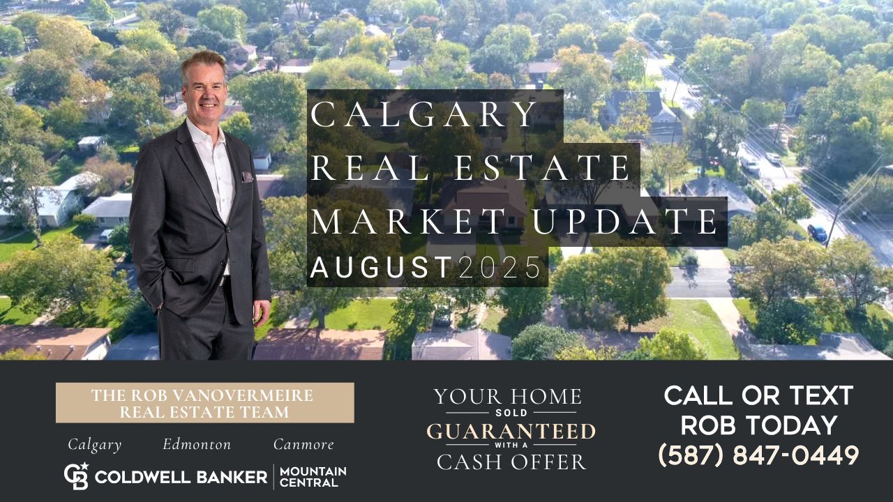 August 2025 Calgary Real Estate Market Update header image.
