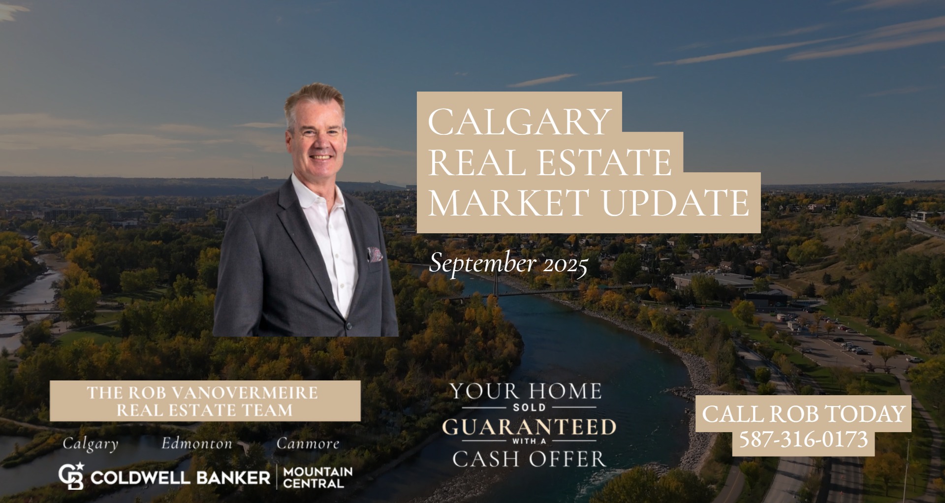 September 2025 Calgary Real Estate Market Update header image.