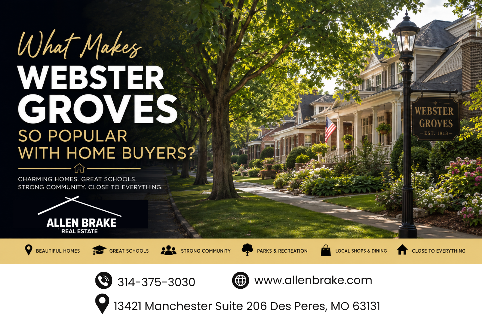 What Makes Webster Groves So Popular With Home Buyers? header image.