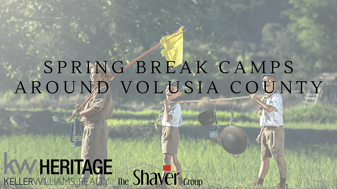 SPRING BREAK CAMPS AROUND VOLUSIA COUNTY header image.
