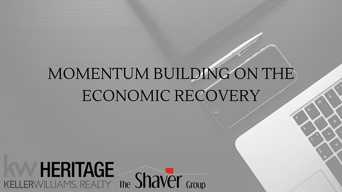 Momentum Building on the Economic Recovery header image.