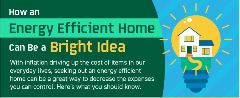 How an Energy Efficient Home Can Be a Bright Idea [INFOGRAPHIC] header image.