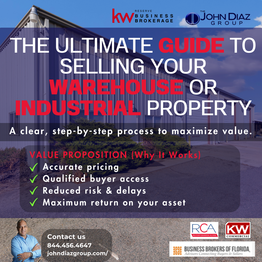 The Ultimate Guide to Selling Your Warehouse or Industrial Property in South Florida header image.
