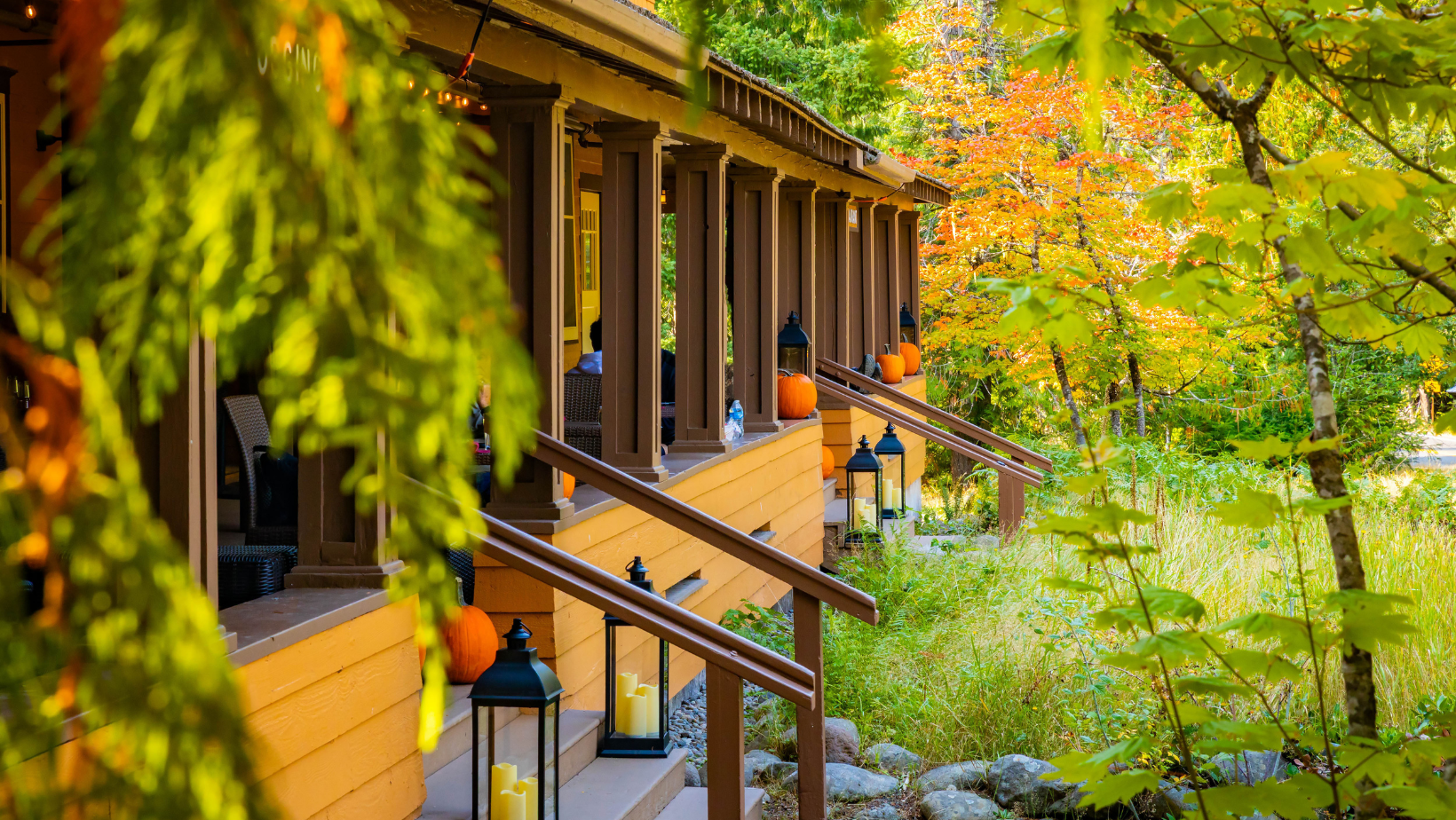 House with minimal fall decor