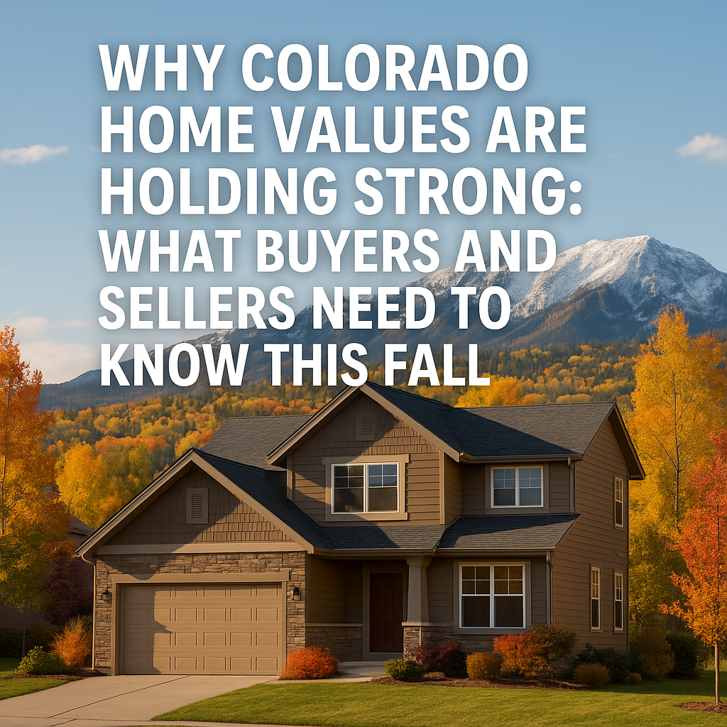 Why Colorado Home Values Are Holding Strong: What Buyers and Sellers Need to Know This Fall header image.