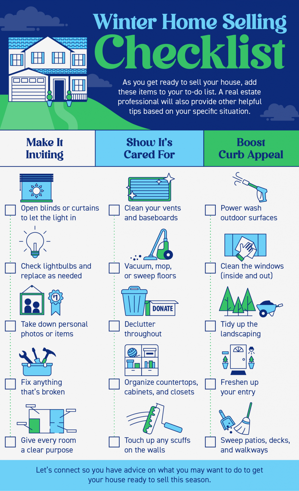 Winter Home Selling Checklist [INFOGRAPHIC] header image.