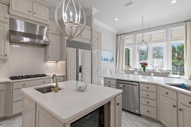 Breakfast nook and kitchen