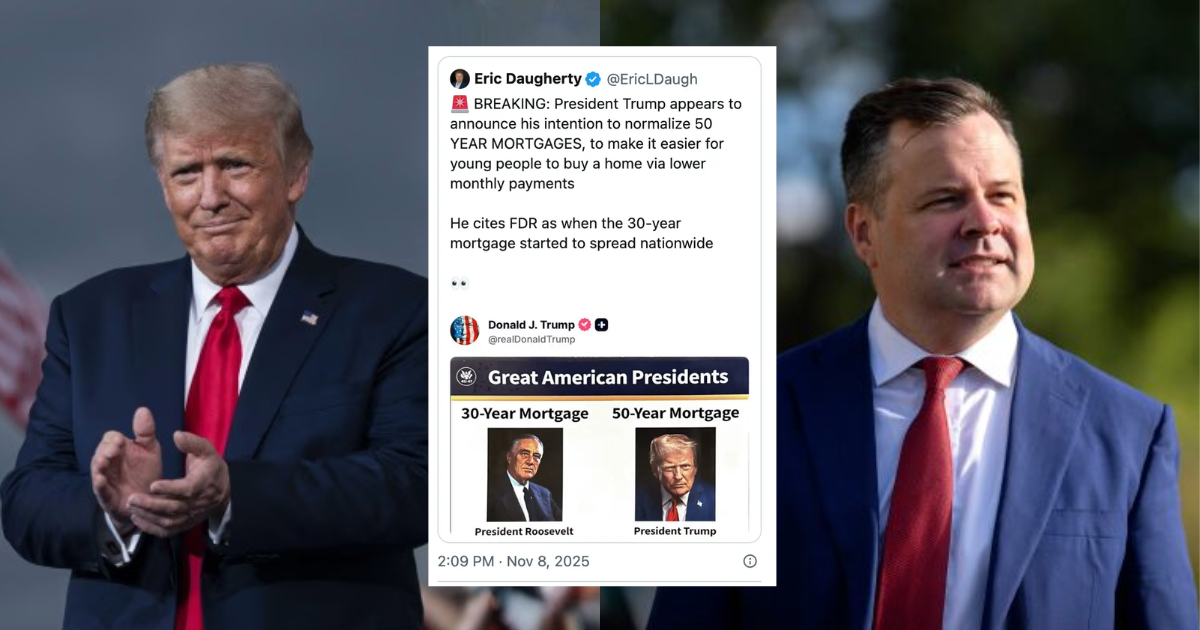 Donald Trump and Bill Pulte 50 Year Mortgage Proposal