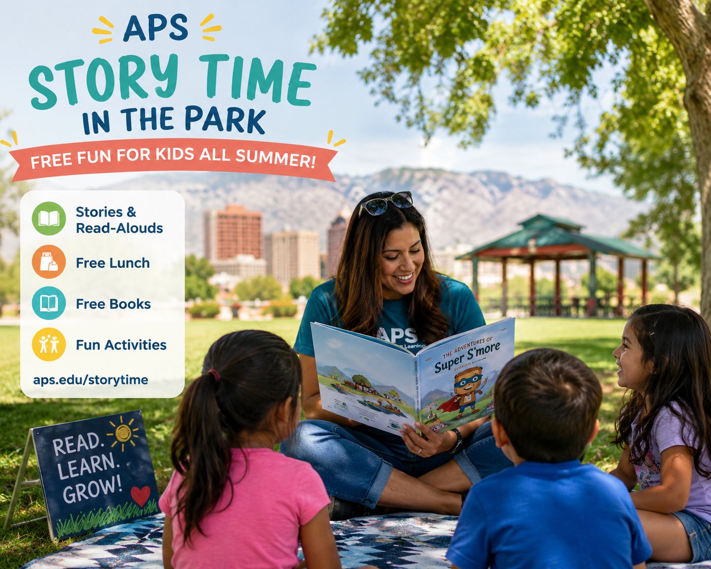 Best Free Summer Activities for Kids in Albuquerque header image.