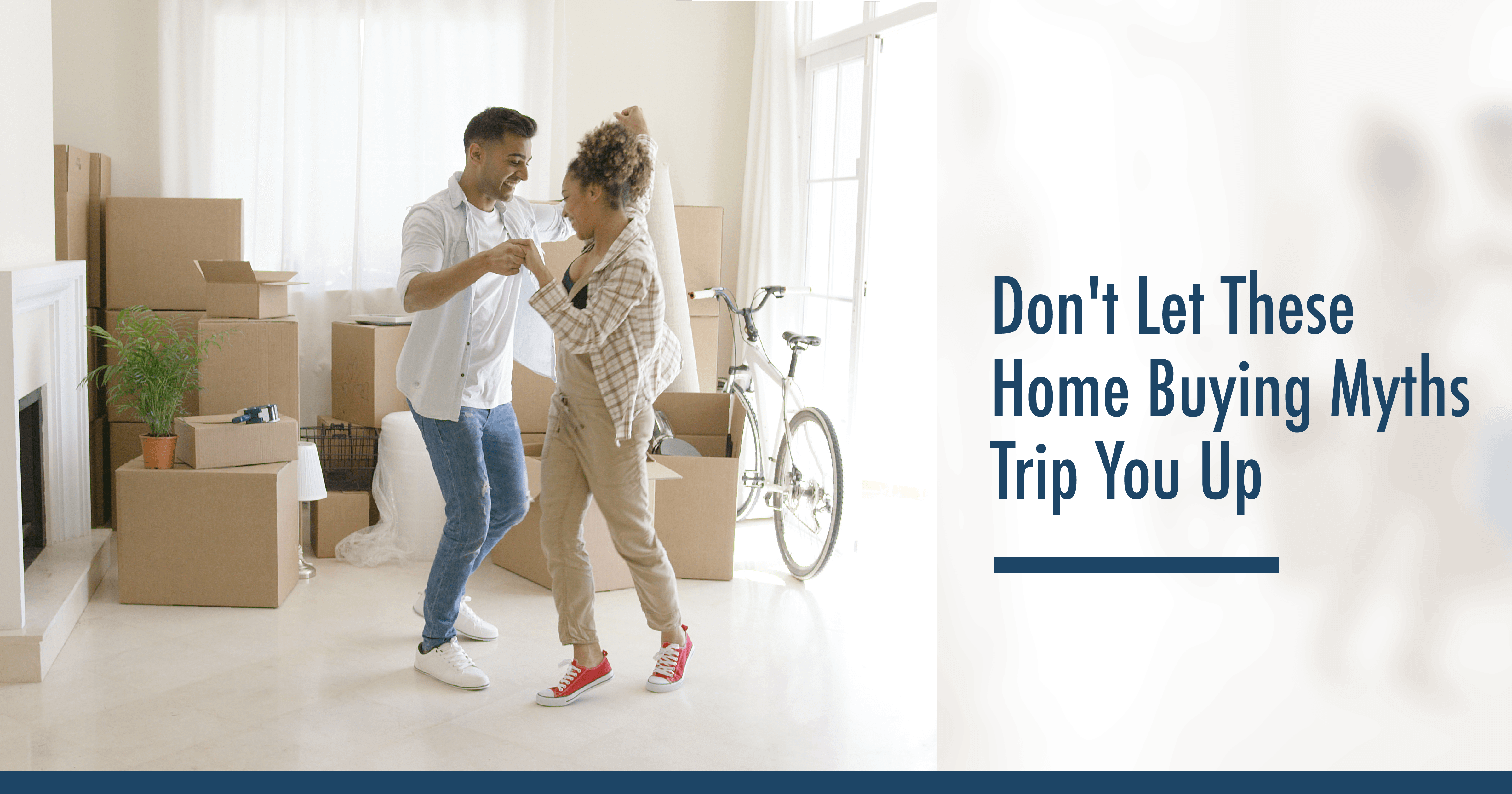 Top 10 Myths That Trip Up Most First Time Home Buyers header image.