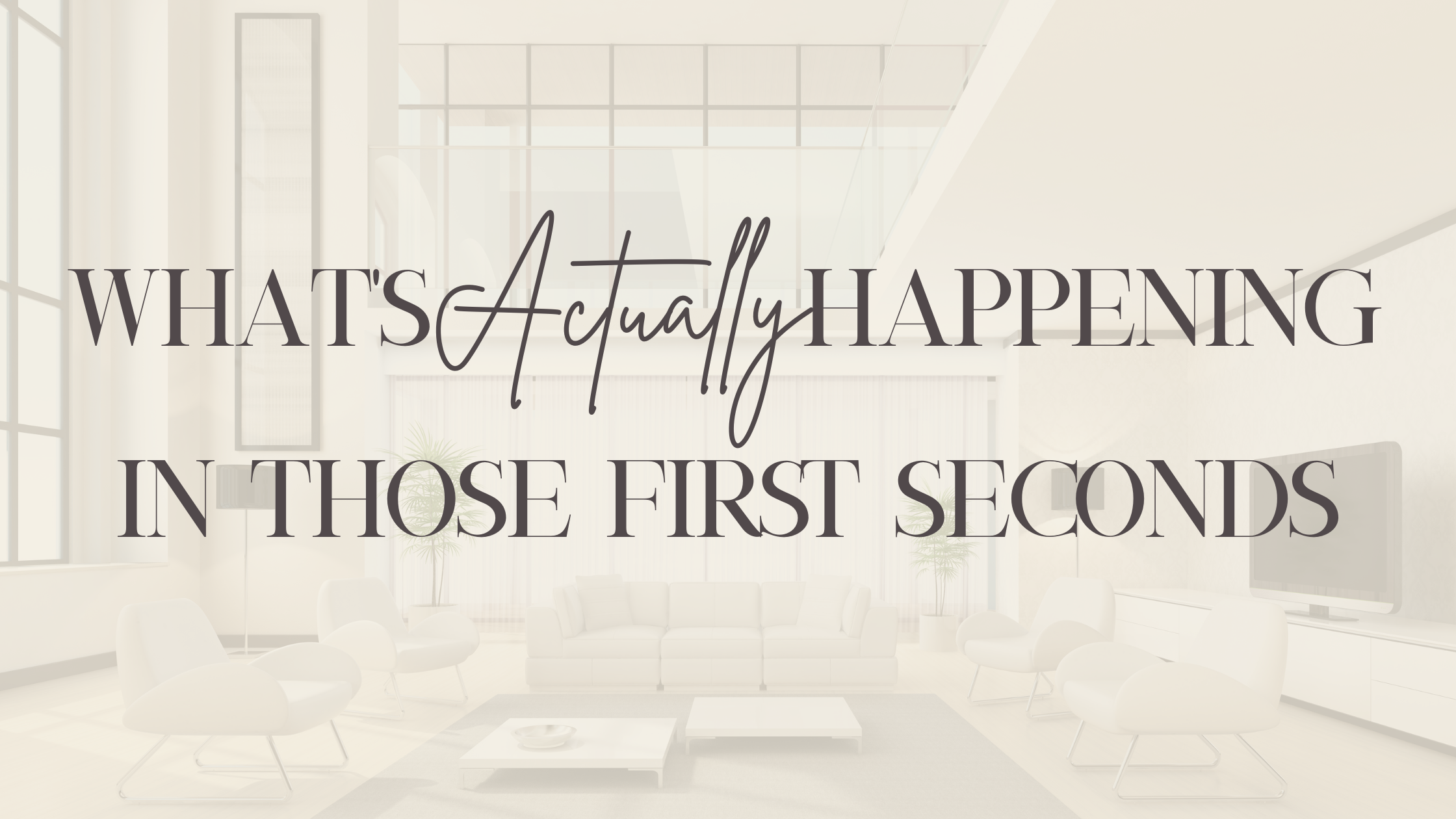 What’s Actually Happening in Those First Seconds header image.