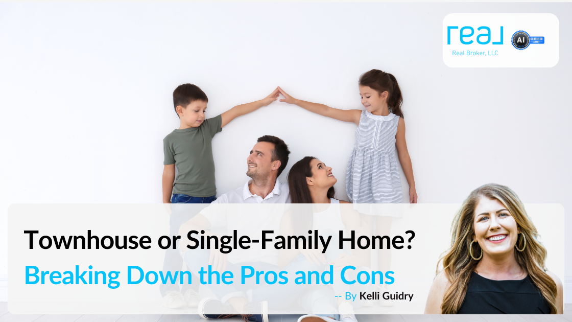 Townhouse or Single-Family Home? Breaking Down the Pros and Cons header image.