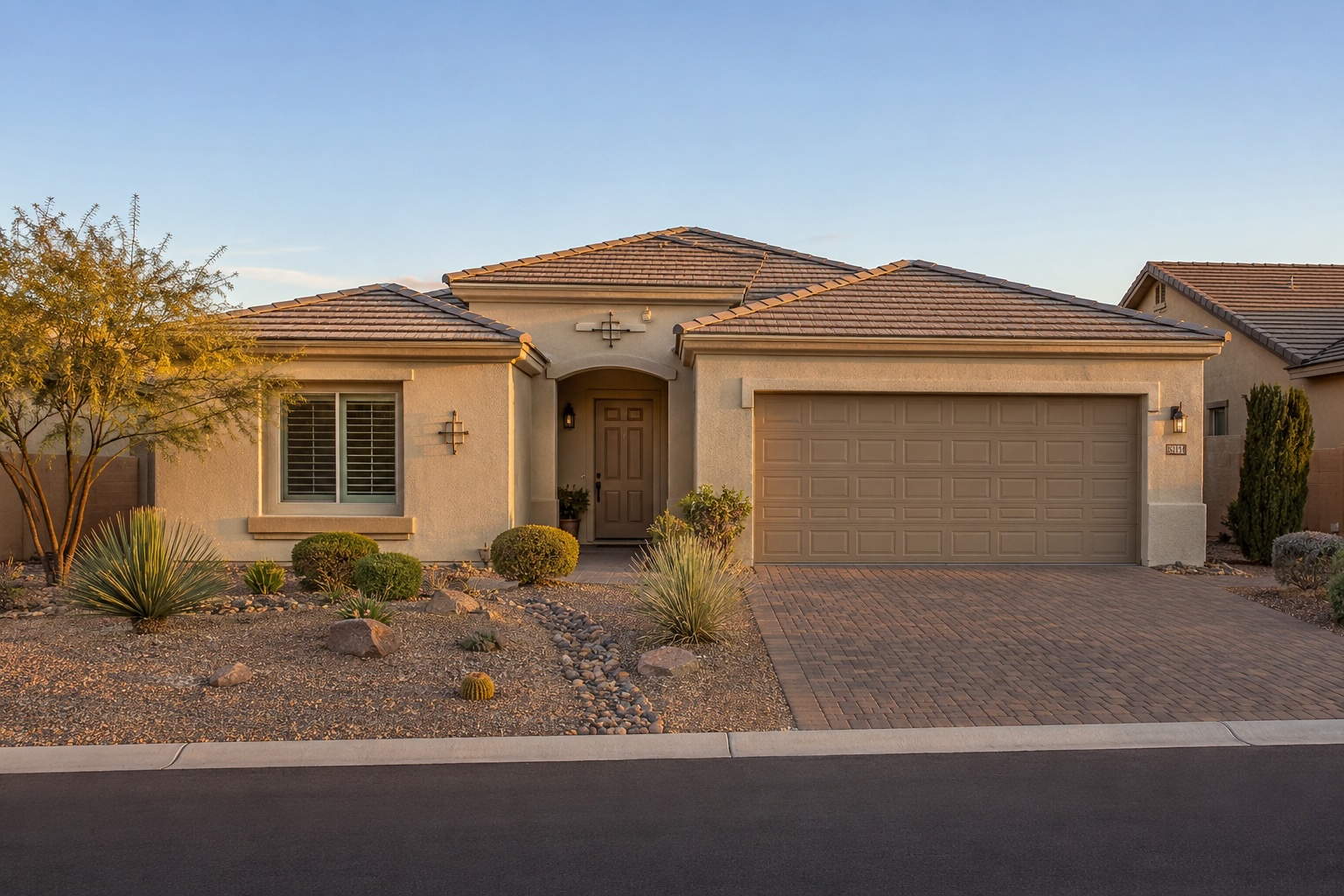 Single-story home in a Las Vegas 55-plus active adult community