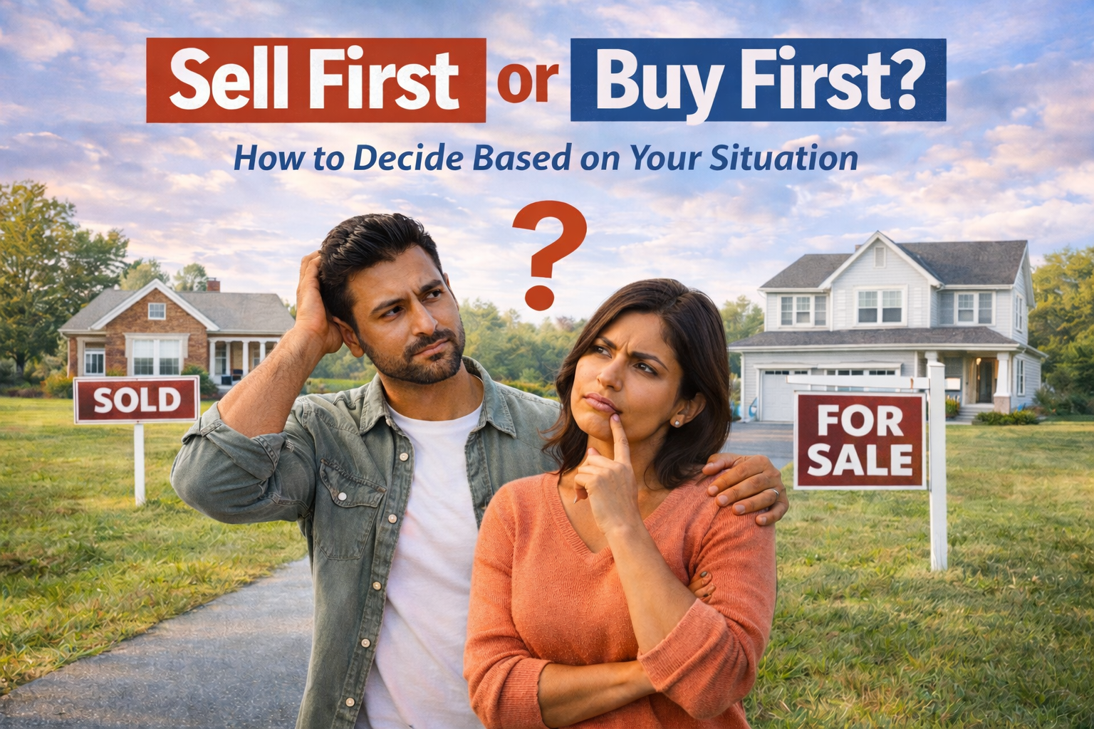 Sell First or Buy First? How to Decide Based on Your Situation header image.