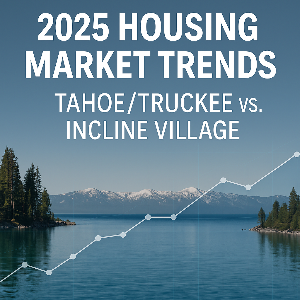 2025 Housing Market Trends: Tahoe/Truckee vs. Incline Village Real Estate Outlook header image.