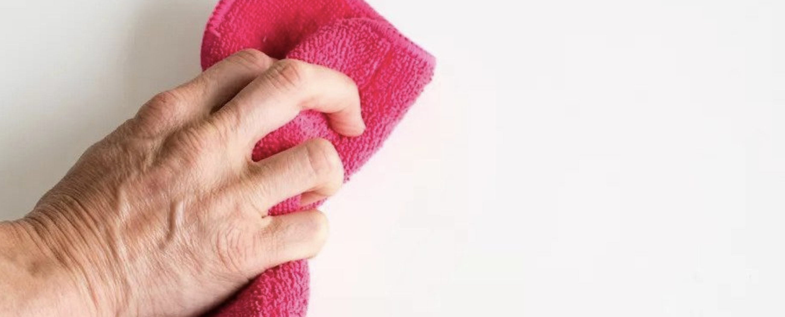 How to Clean White Walls header image.