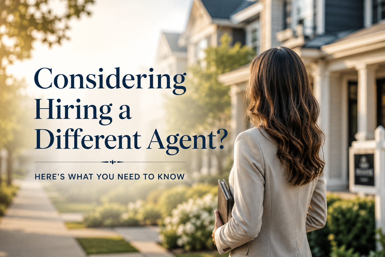 Considering Hiring a Different Agent? Here's What You Need to Know header image.