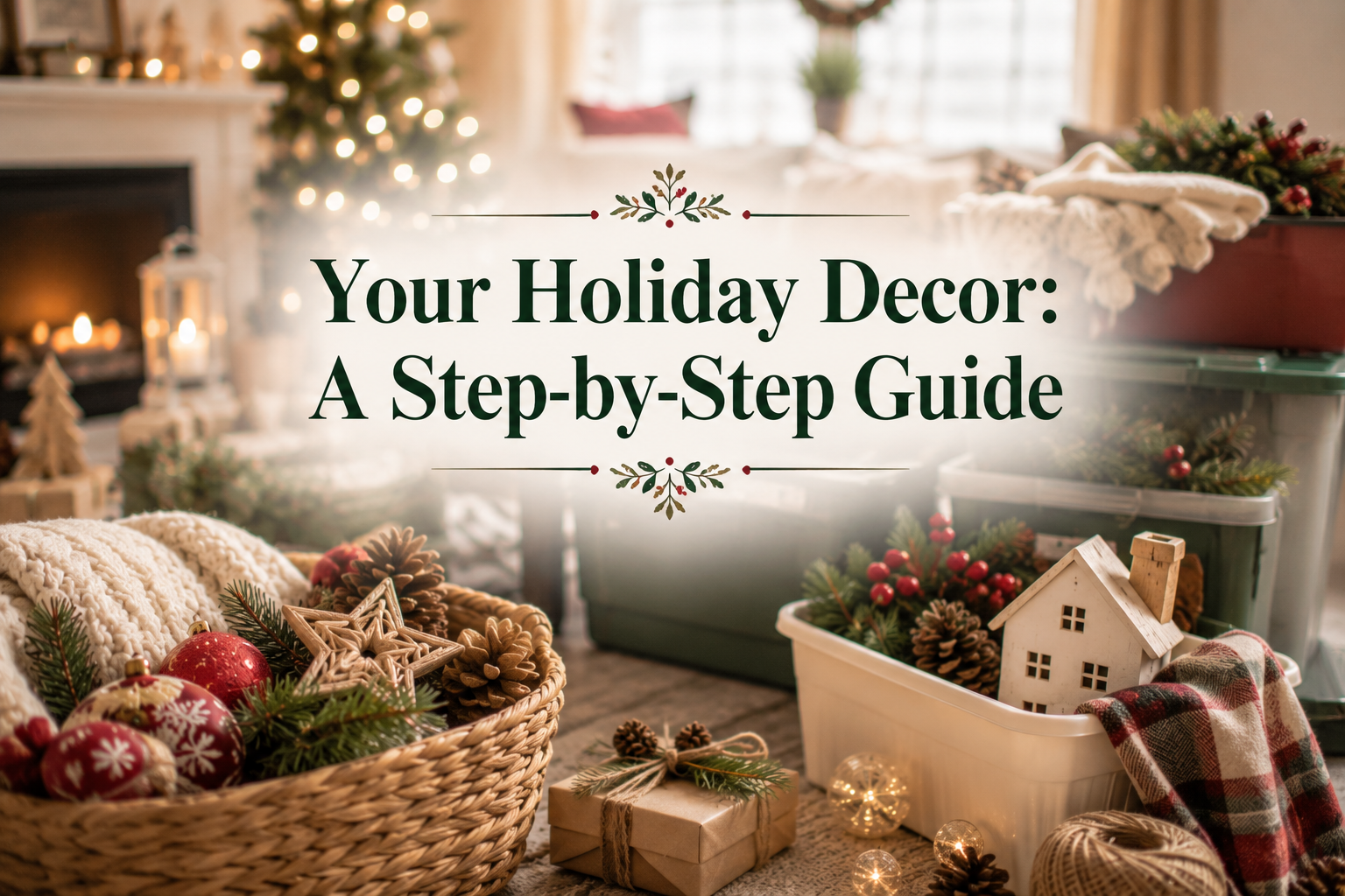 Your Holiday Decor: A Step-by-Step Guide header image.