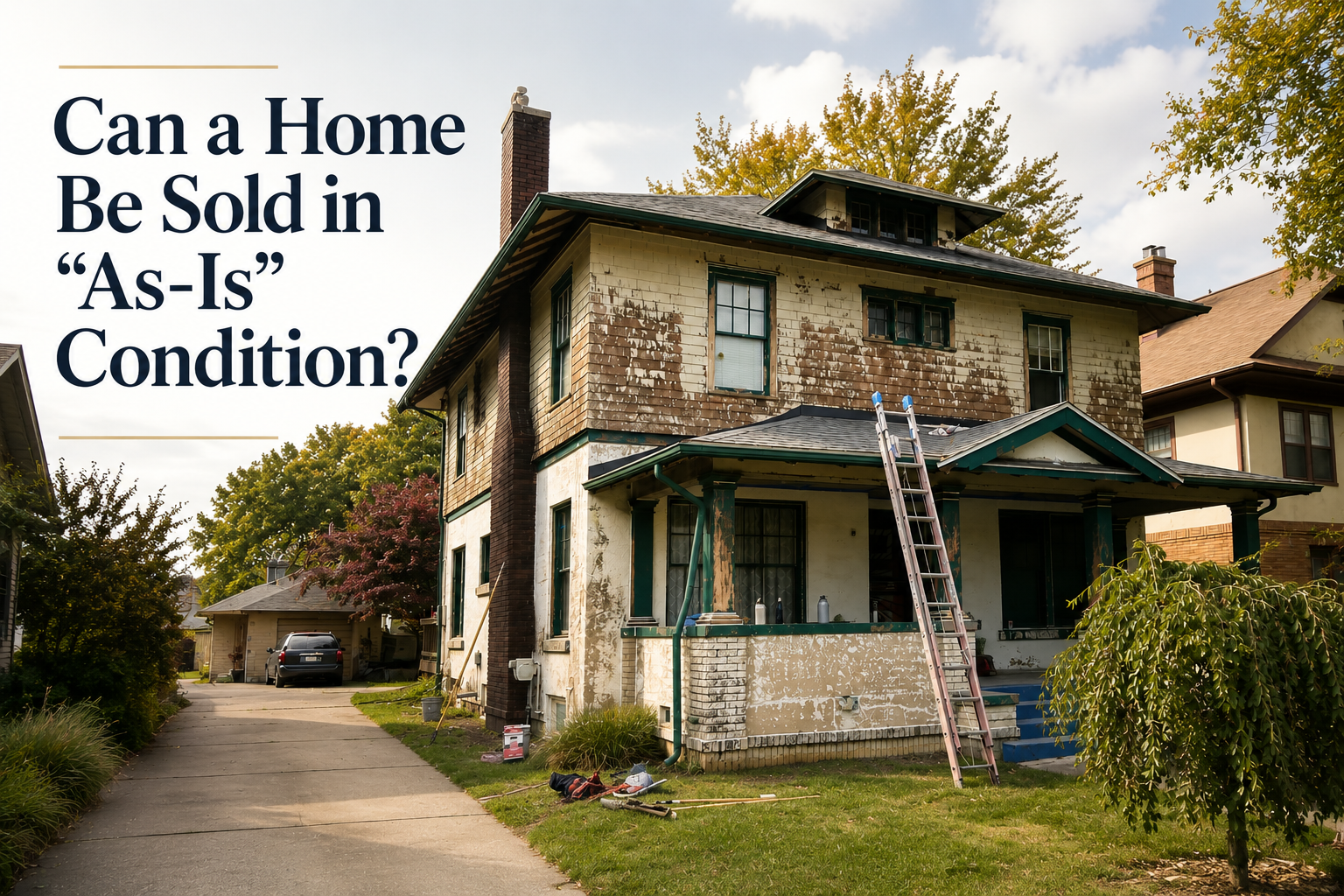 Can a home be sold in “as-is” condition? header image.