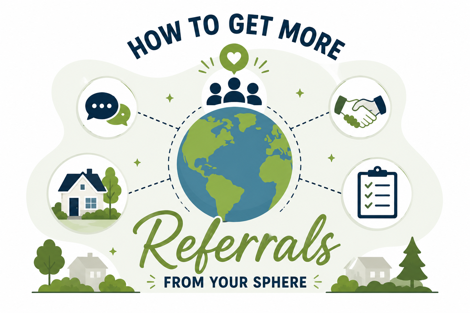 How To Get More Referrals from Your Sphere🌎 header image.
