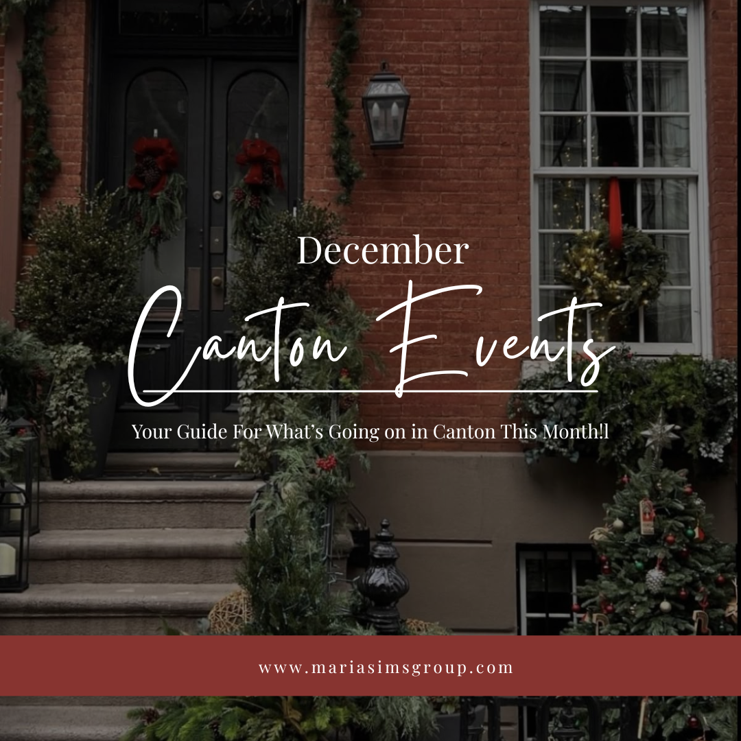 November/December Events in Canton! header image.